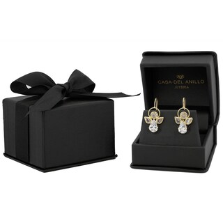 Foto 3 | Aretes Angel Zirconias Oro Sólido 10k