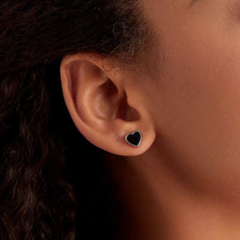 Foto 2 | Aretes Chulada, Corazones De Plata .925 Con Chapa De Platino