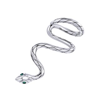 Foto 1 | Arete Chulara, Serpiente Tipo Huggie De Plata .925 Con Chapa De Platino