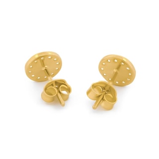 Foto 2 | Aretes Ojo Turco 0.7 Cm Oro Sólido 14k