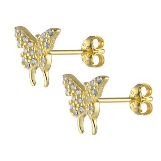 Foto 2 | Aretes Enso 925 Para Mujer Ese139g Dorado