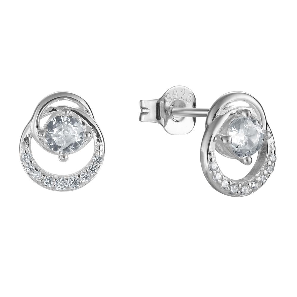 Aretes Enso 925 Para Mujer Ese141s Plateado