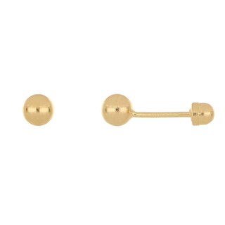 Foto 1 | Broquel Zekie 7021 Oro 14k Amarillo Bola Mediana