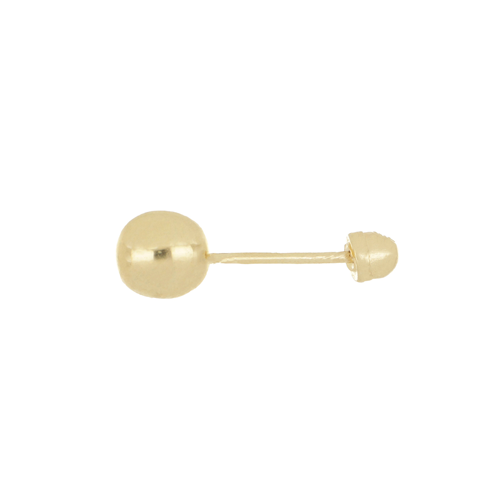 Foto 3 pulgar | Broquel Zekie 7022 Oro 14k Amarillo Bolita