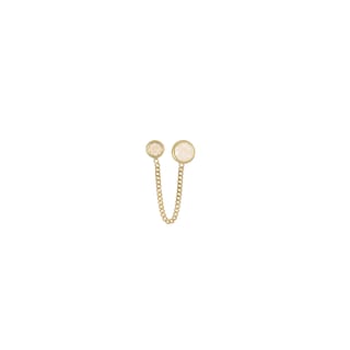 Foto 1 | Aretes Zekie 7026 Oro 10k Amarillo Con Zirconia