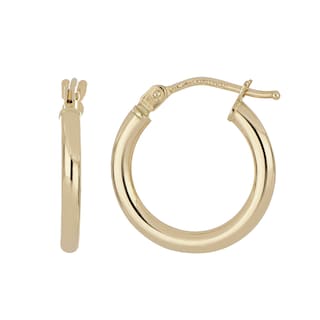 Foto 1 | Arracadas Zekie 7048 Oro 14k Amarillo Lisas
