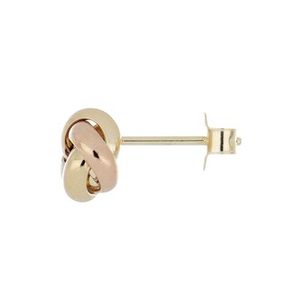 Foto 2 | Aretes Zekie 7031 Oro 14k Tres Colores Nudo