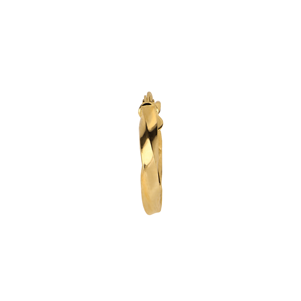 Foto 3 pulgar | Arracadas Espiral de Oro 14k Zekie