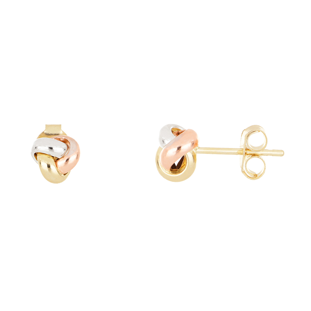 Foto 2 pulgar | Aretes Zekie 7070-3 Oro 14k Amarillo Nudo