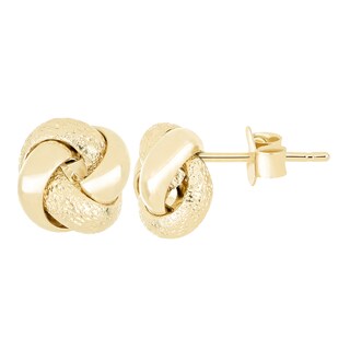 Foto 1 | Aretes Zekie 7092 Oro 14k Amarillo Nudo Azucarado