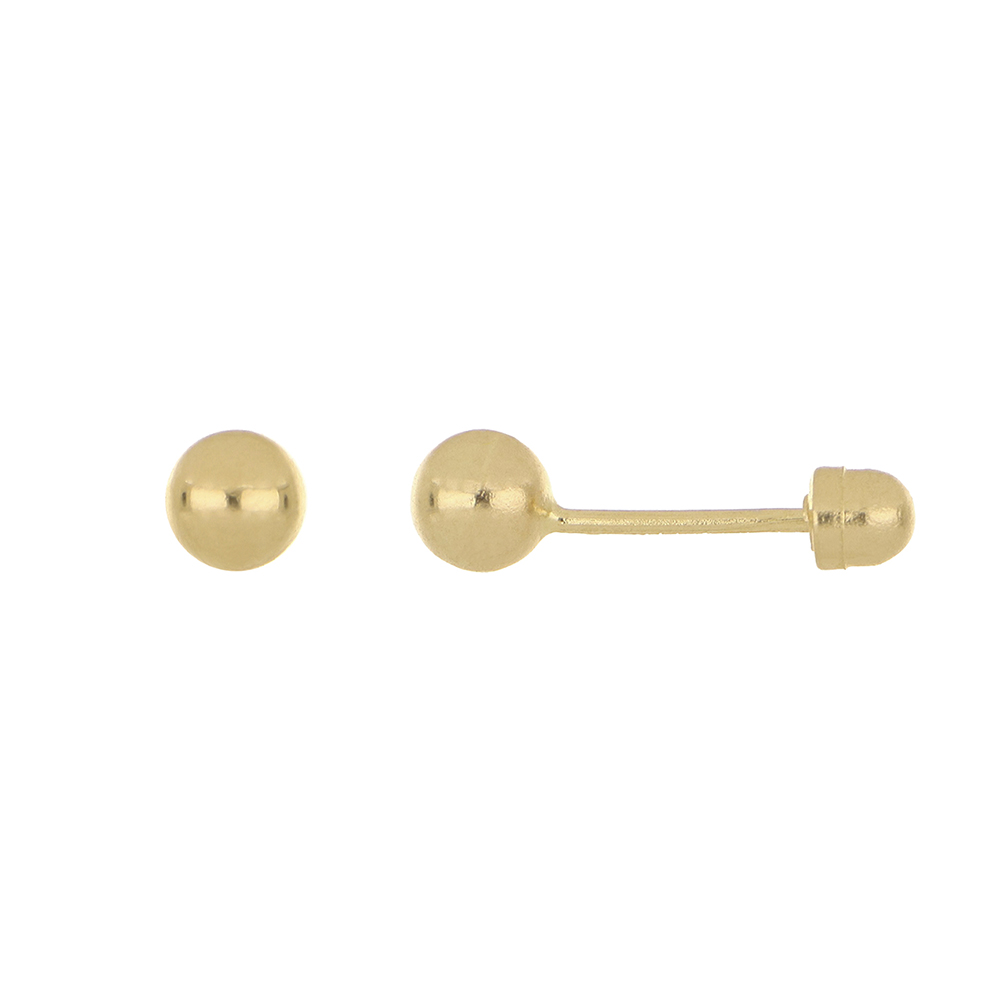 Foto 1 | Broquel Zekie 7055 Oro 14k Amarillo Bola
