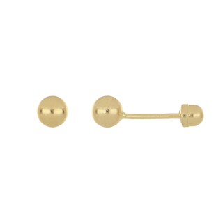 Foto 1 | Broquel Zekie 7055 Oro 14k Amarillo Bola