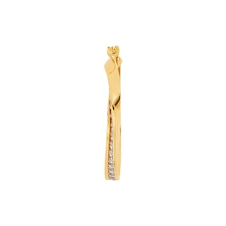 Foto 2 | Arracadas Zekie 7080 Oro 10k Amarillo Espiral
