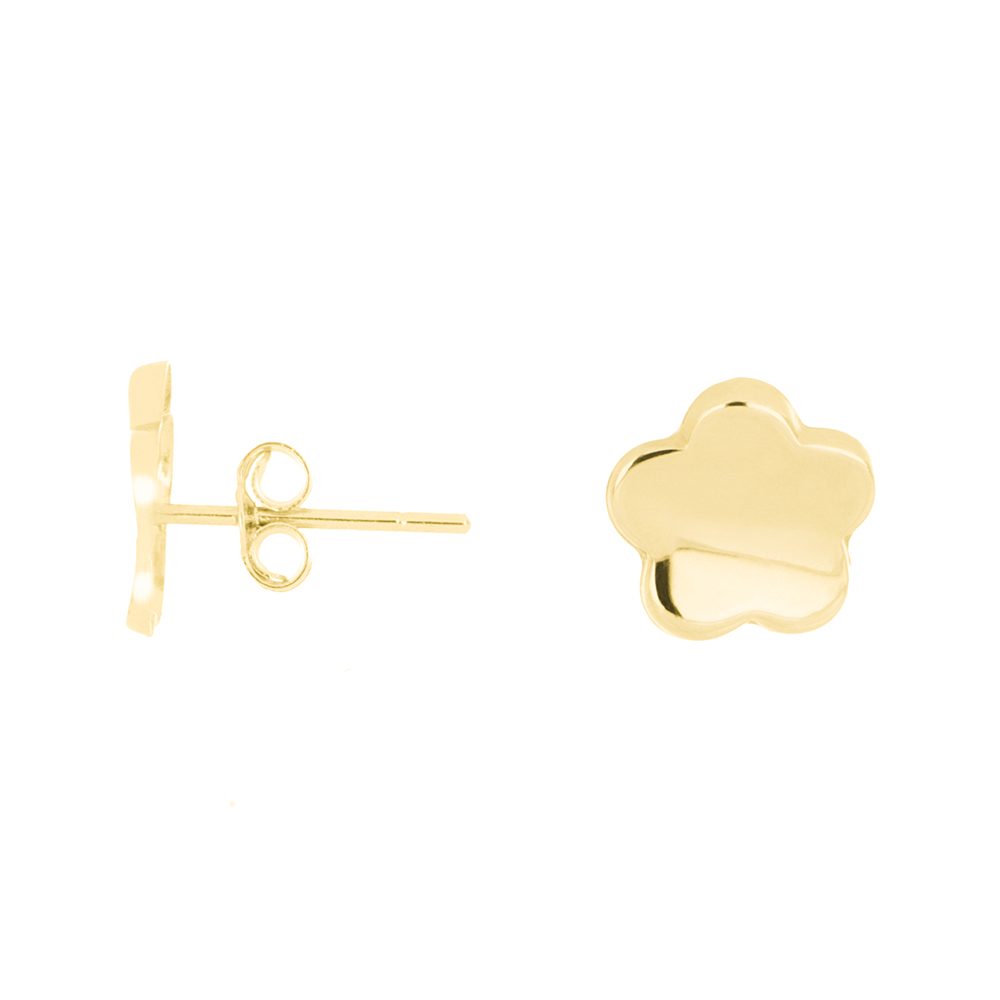 Foto 2 pulgar | Aretes Zekie 7119 Oro 14k Amarillo Flor