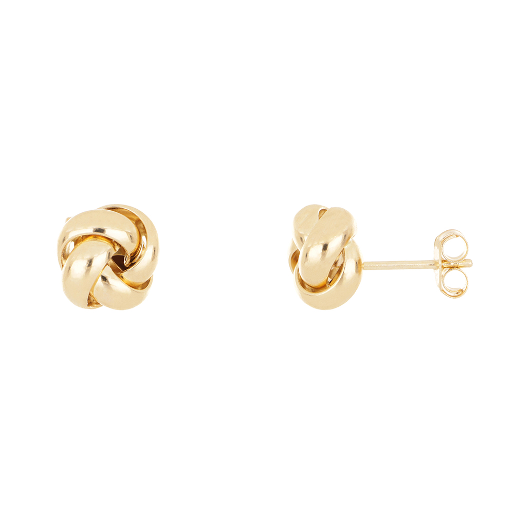 Foto 2 pulgar | Aretes Zekie 7120 Oro 14k Amarillo Nudo