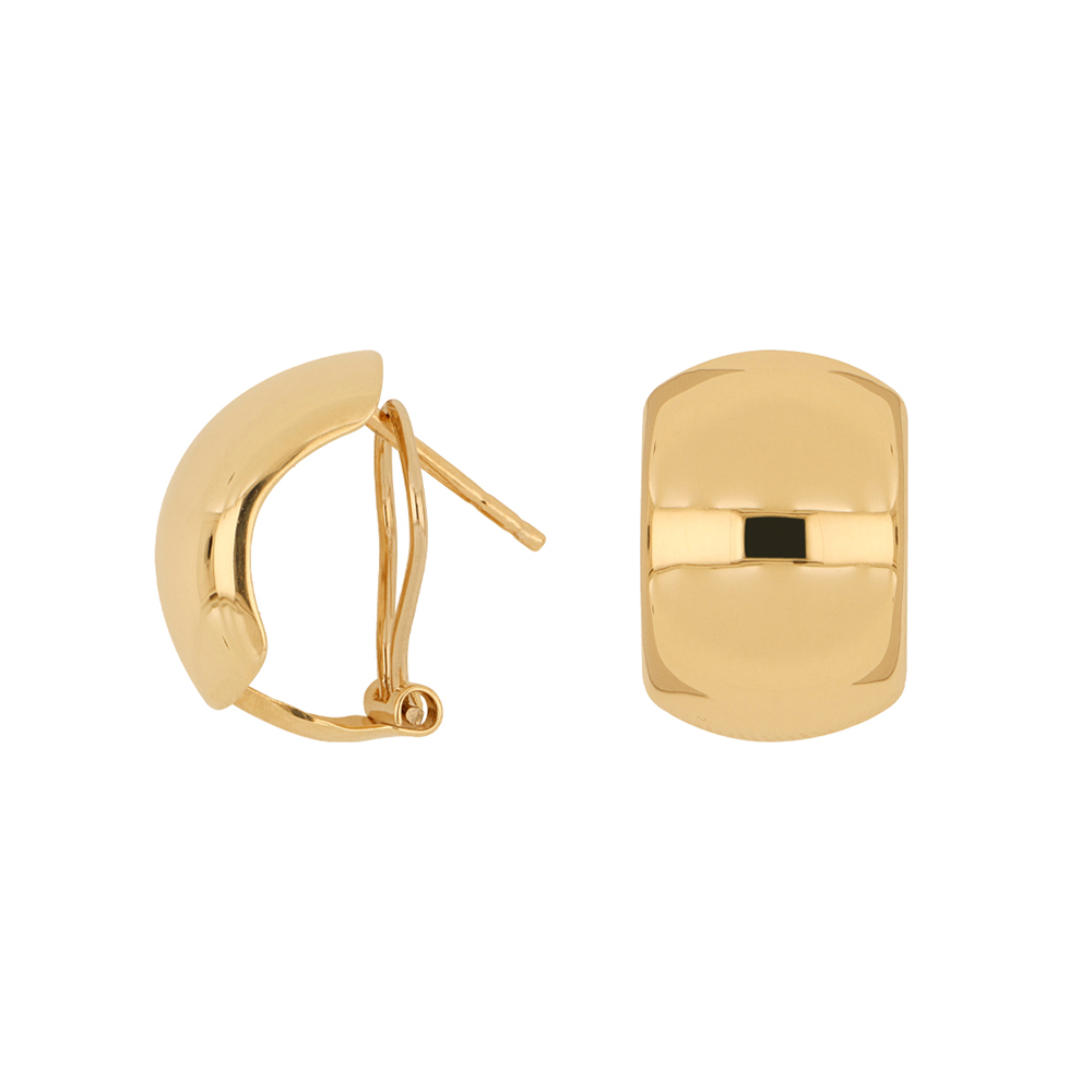 Foto 1 | Aretes Zekie 7103 Oro 14k Amarillo Curvos