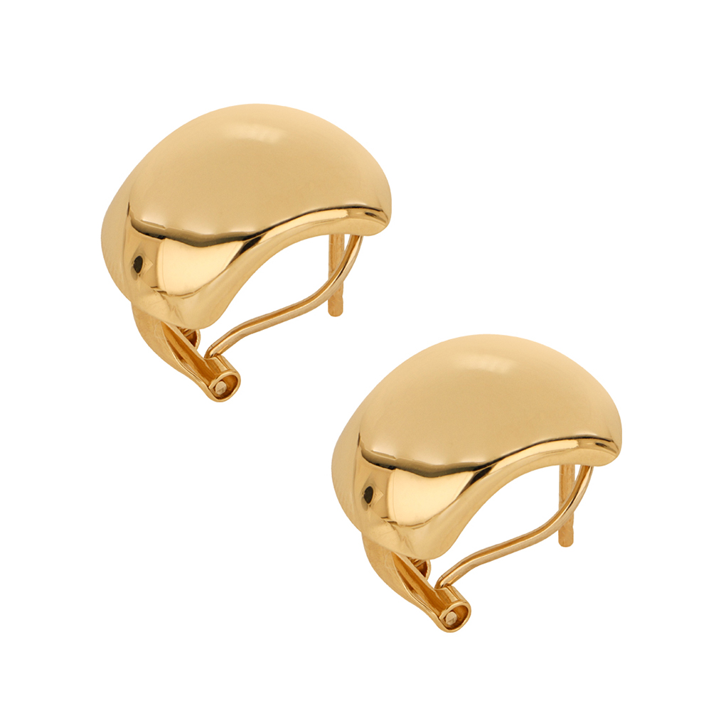 Foto 3 pulgar | Aretes Zekie 7103 Oro 14k Amarillo Curvos
