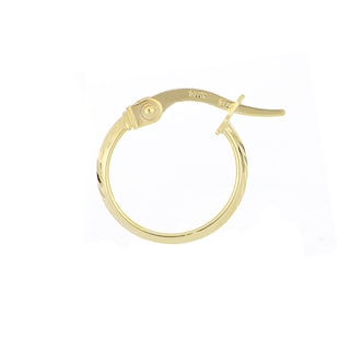 Foto 2 | Arracadas Zekie 7169 Oro 14k Amarillo Diamantada