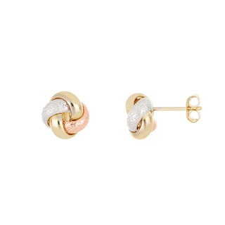 Foto 1 | Broquel Zekie 7117 Oro 14k Amarillo Nudo Diamantado
