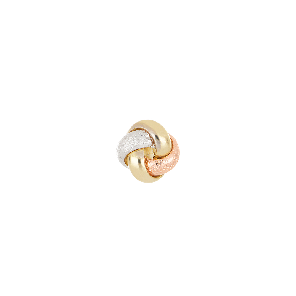 Foto 3 pulgar | Broquel Zekie 7117 Oro 14k Amarillo Nudo Diamantado