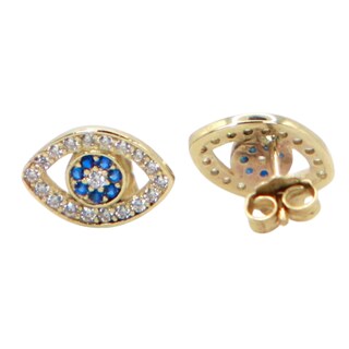 Foto 2 | Aretes Ojo Turco Crixus Joyería Oro 10k