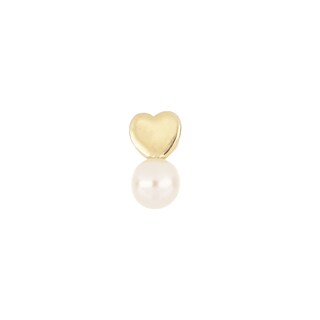 Foto 2 | Aretes Zekie 7277 Oro 10k Amarillo Corazon