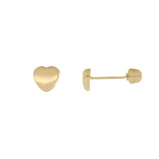 Foto 1 | Broquel Zekie 7282 Oro 10k Amarillo Corazon