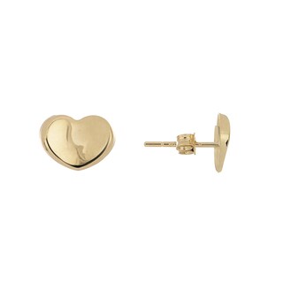 Foto 1 | Aretes Zekie 7271-a Oro 14k Amarillo Corazon