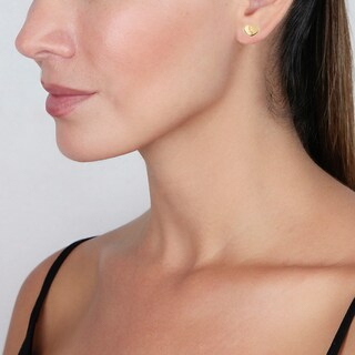 Foto 3 | Aretes Zekie 7271-a Oro 14k Amarillo Corazon
