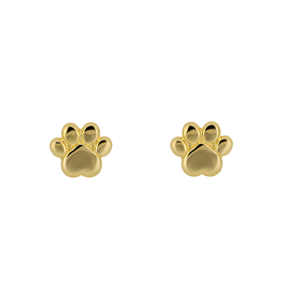 Foto 2 pulgar | Aretes Zekie 7280 Oro 10k Amarillo Huella