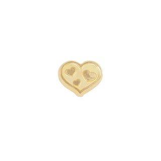 Foto 1 | Broquel Zekie 7235 Oro 10k Amarillo Corazon