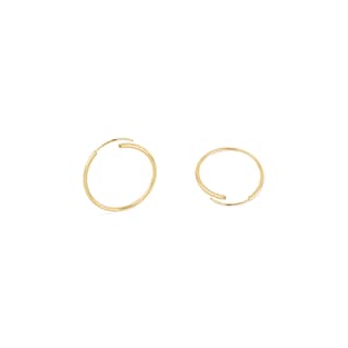 Foto 2 | Arracadas de Oro 14k Zekie Chicas
