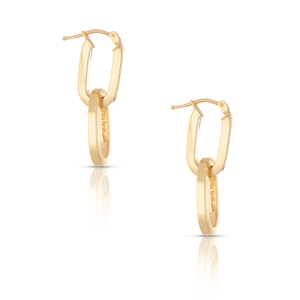 Foto 3 pulgar | Aretes de Oro 14k Zekie