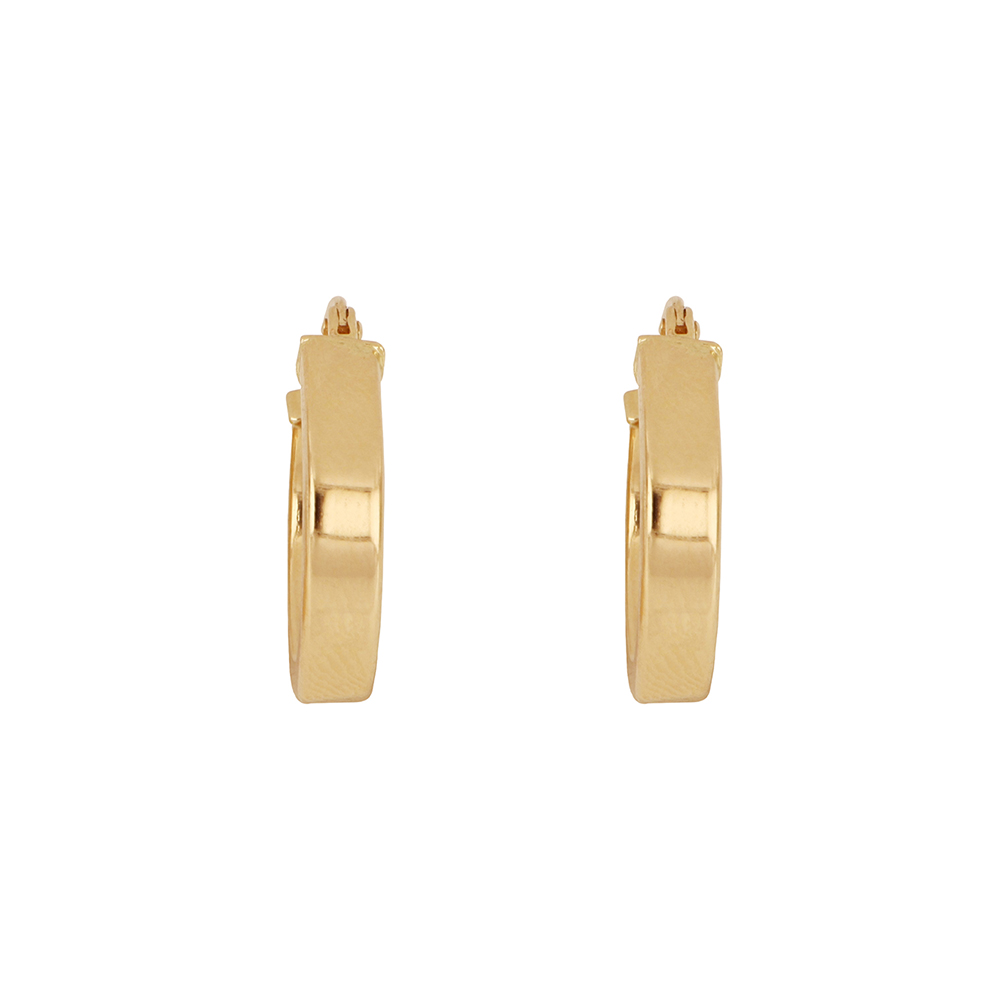 Foto 4 pulgar | Arracadas de Oro 14k  Zekie 7210 Amarillo Tubo