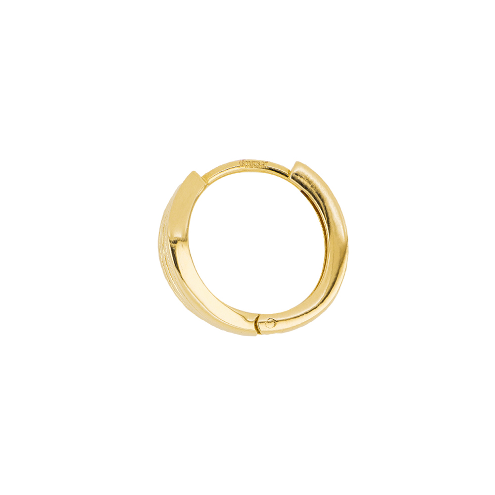 Foto 4 pulgar | Arracadas de Oro 14k Zekie 7212 Amarillo 4 Líneas