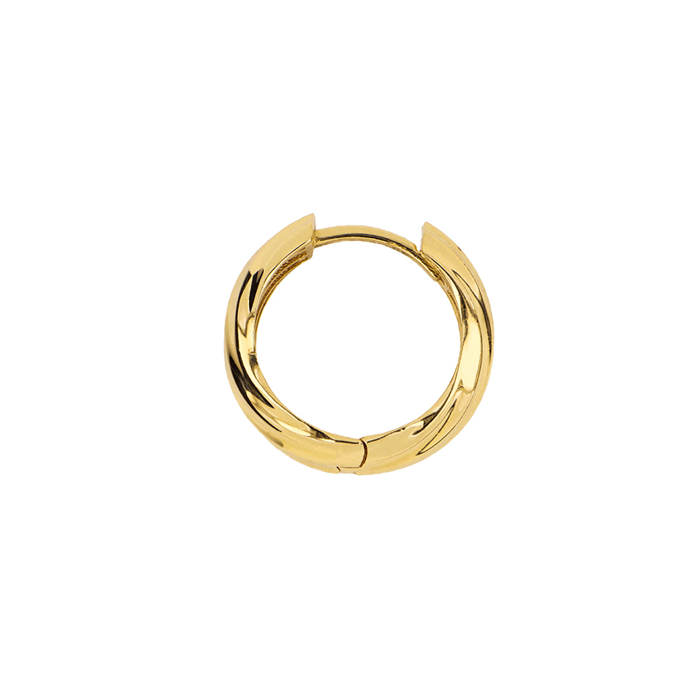 Foto 4 pulgar | Arracadas de Oro 14k Zekie 7213 Amarillo