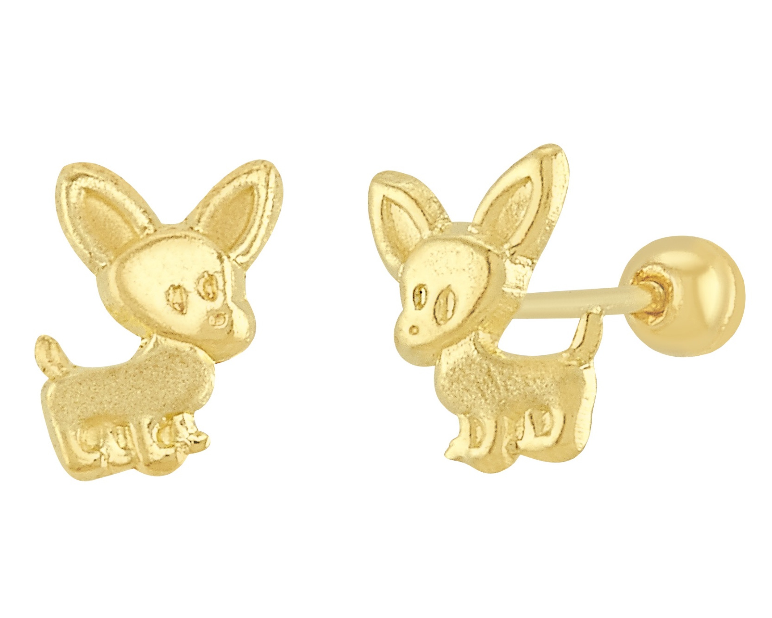 Broquel Oro 10k Horoz Perrito C562