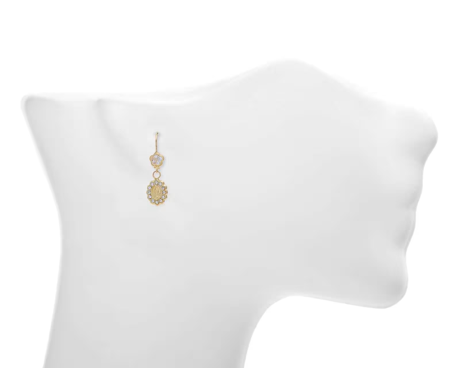 Foto 3 | Arete Oval Guadalupe Oro 10k Horoz C686