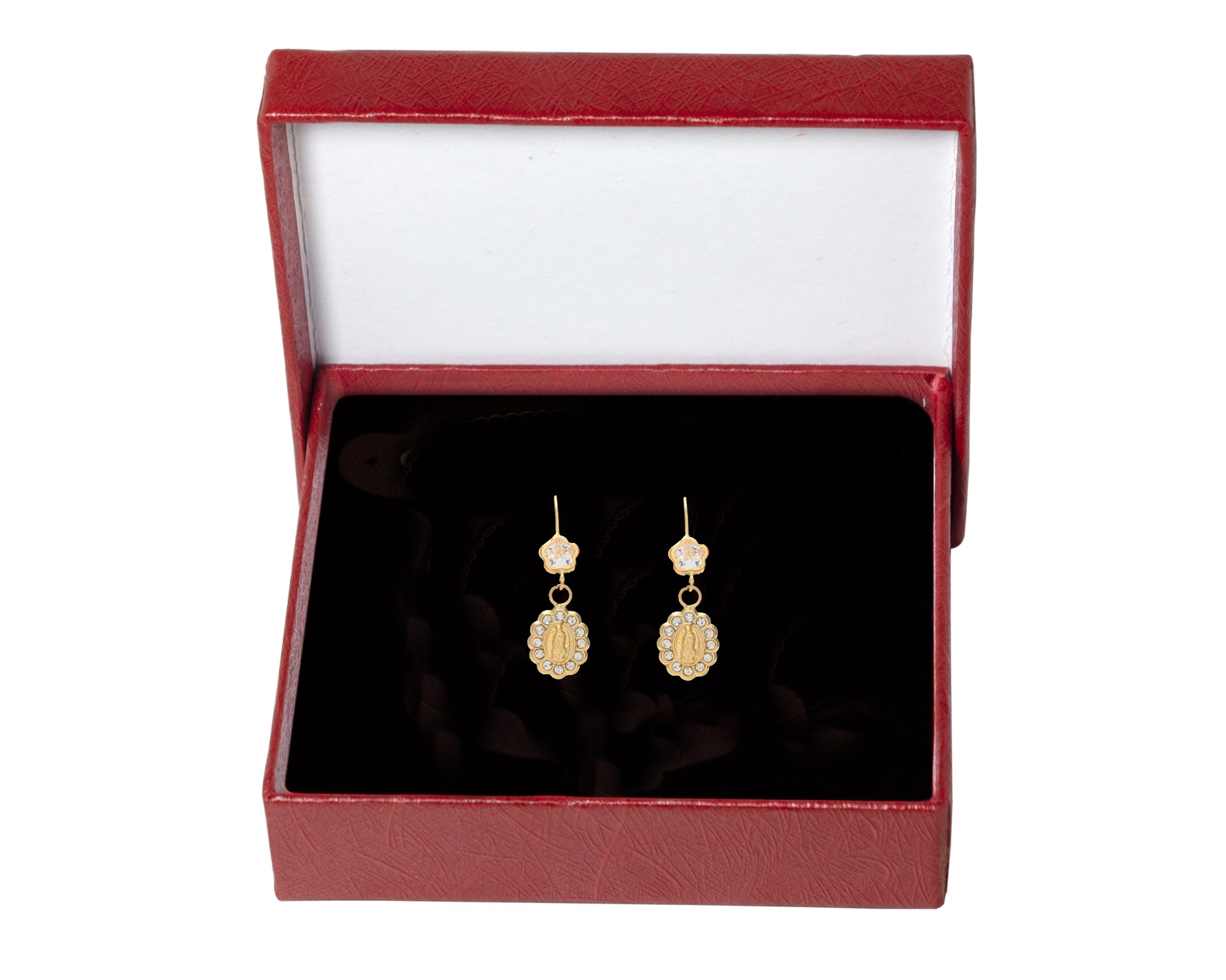 Foto 5 | Arete Oval Guadalupe Oro 10k Horoz C686