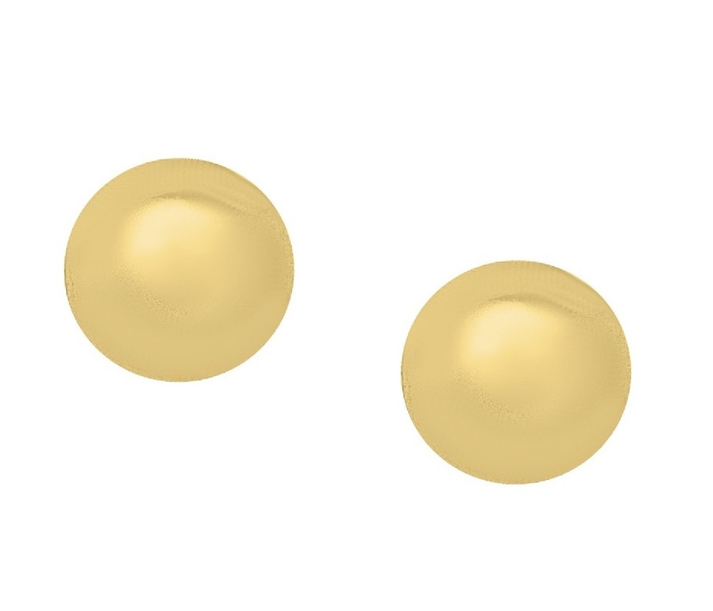 Broquel Oro 10k Horoz Bola #3 Pulido C422