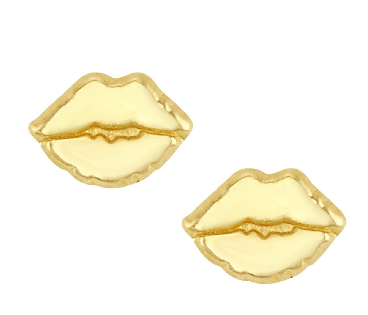 Foto 2 pulgar | Broquel Oro 10k Horoz Labios C499