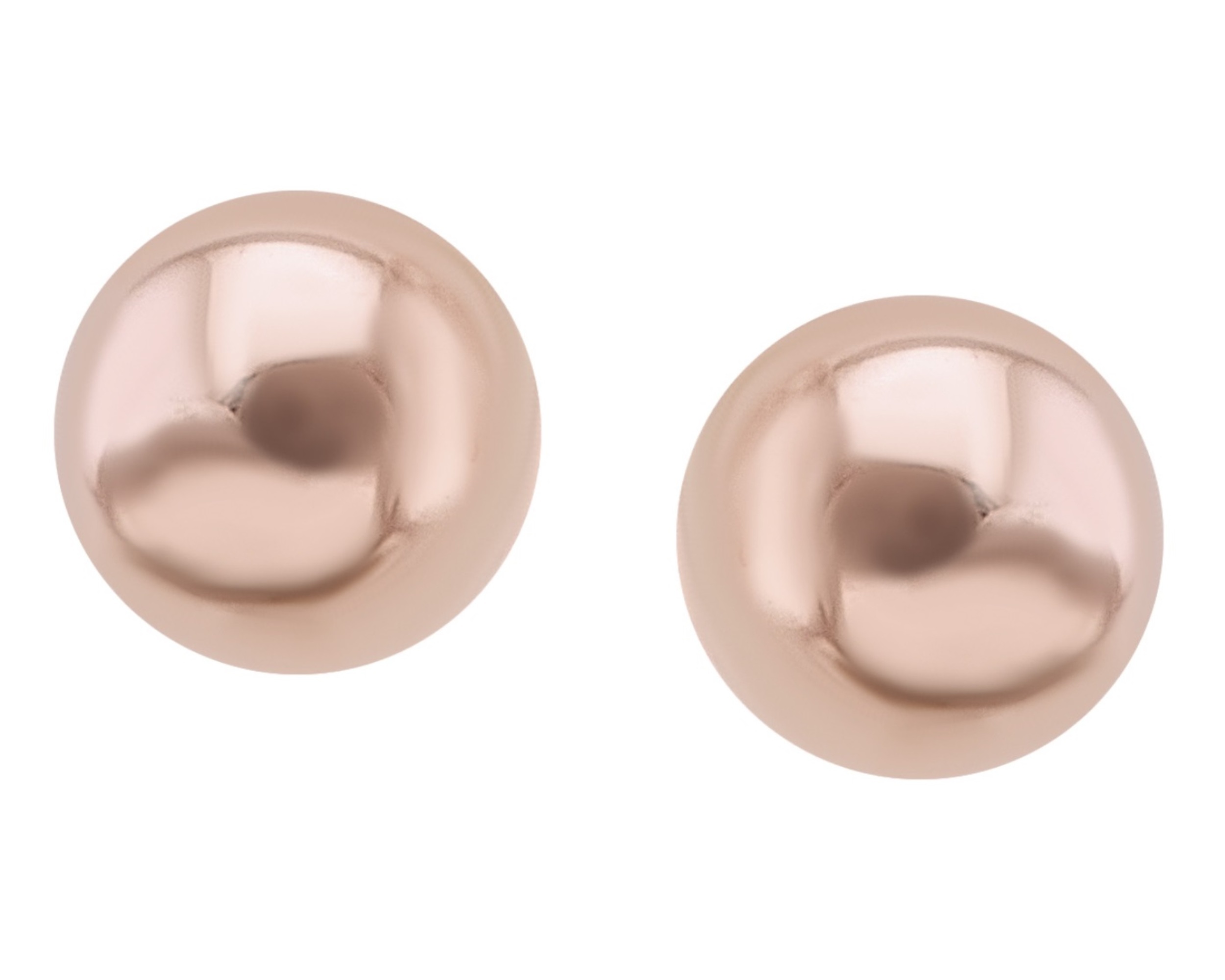 Broquel Oro Rosa 10k Horoz Bolita #0 C430