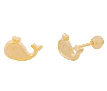 Foto 3 | Broquel Oro 10k Horoz Ballenita C568