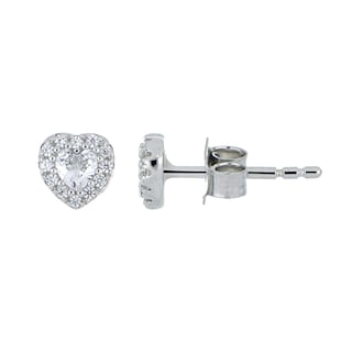 Foto 1 | Broquel Zekie 3013 Plata 0.925 Corazón Y Zirconias