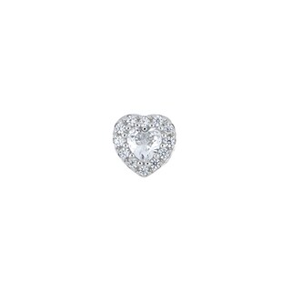 Foto 2 | Broquel Zekie 3013 Plata 0.925 Corazón Y Zirconias