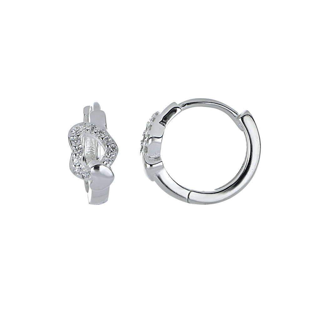 Foto 2 pulgar | Huggies Zekie 3036 Plata 0.925 Corazones Con Zirconias