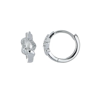 Foto 1 | Huggies Zekie 3036 Plata 0.925 Corazones Con Zirconias