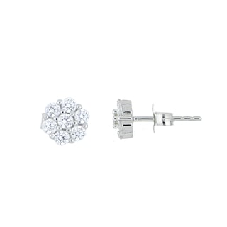 Foto 1 | Broquel Zekie 3017 Plata 0.925 Flor Con Zirconias