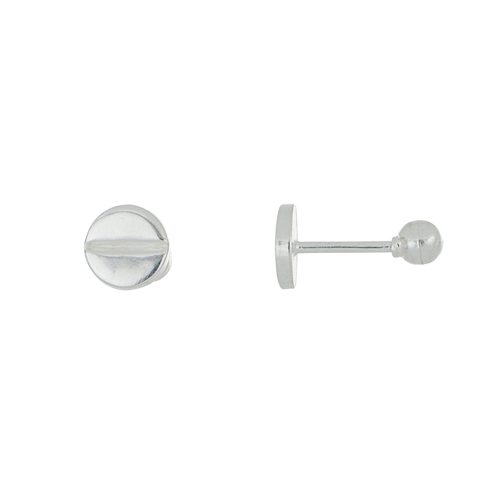 Foto 1 | Broquel Zekie 3045 Plata 0.925 Hongo 4 Mm