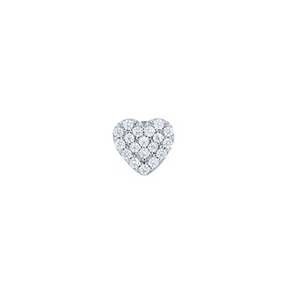 Foto 2 | Broquel Zekie 3021 Plata 0.925 Corazon Con Zirconias
